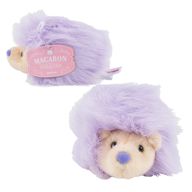 Macaron Collection Hedgehog Plush- 5- Purple