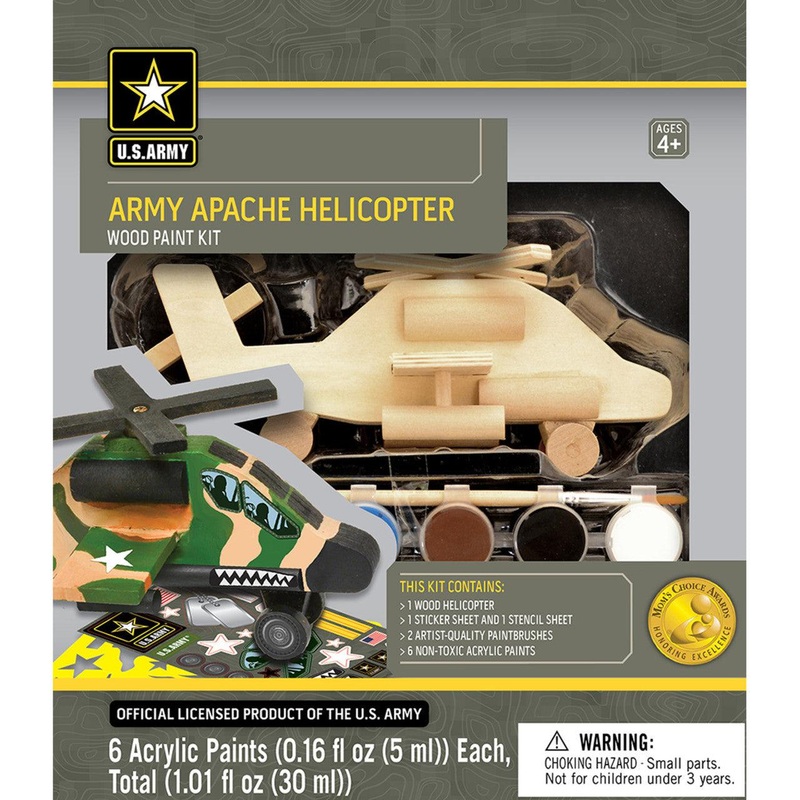 U.S. Army – Apache Helicopter Wood Paint Kit