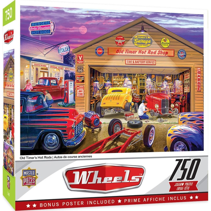 Wheels – Old Timer’s Hot Rods – 750 Piece Puzzle