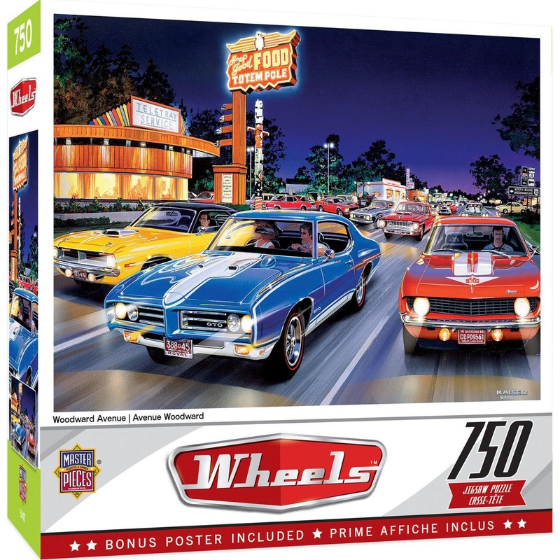Wheels – Woodward Ave – 750 Piece Puzzle