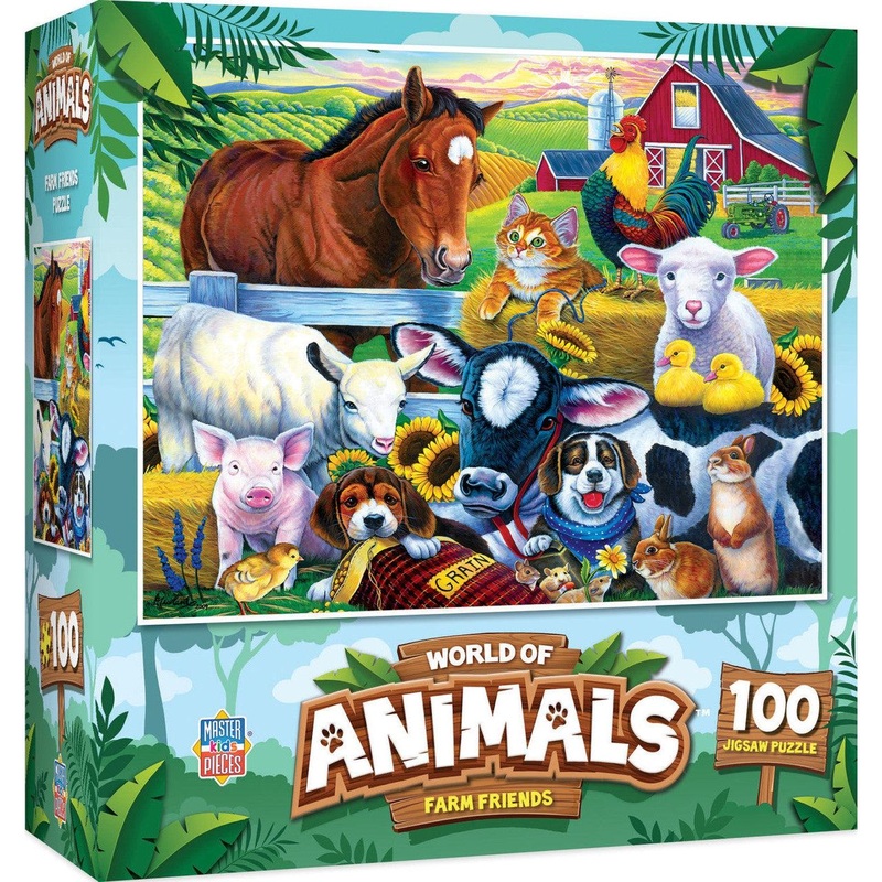 World of Animals – Farm Friends – 100 Piece Puzzle