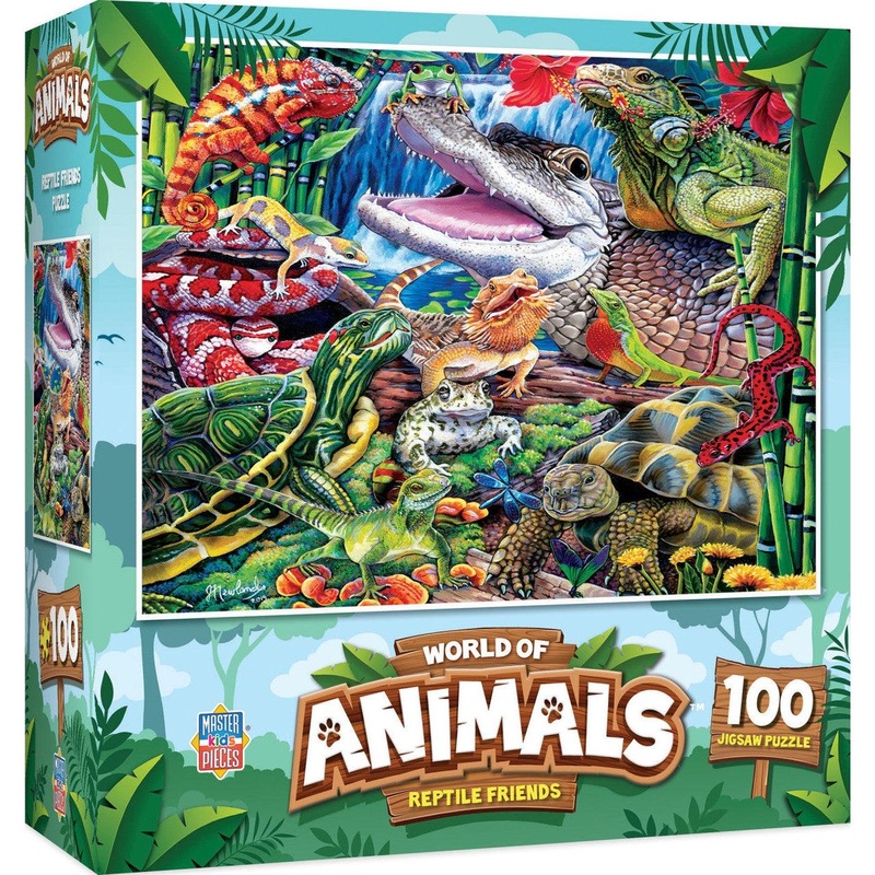 World of Animals – Reptile Friends – 100 Piece Puzzle