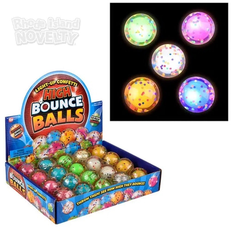1.75 Light-Up Confetti Hi Bounce Ball