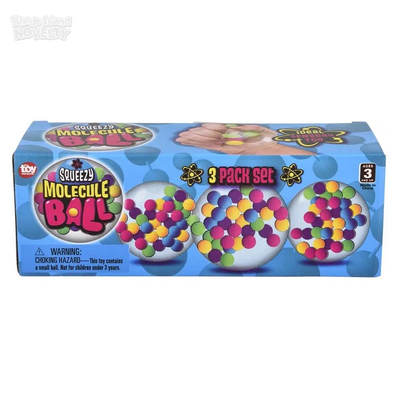 2.33 Squeezy Molecule Ball 3 Piece Set