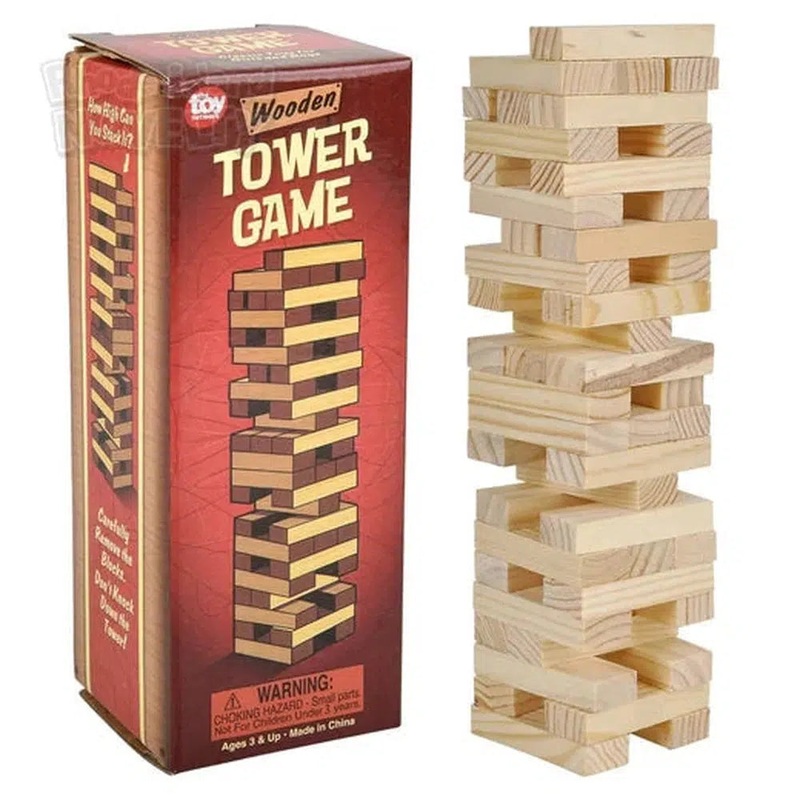 6 Wooden Tower Game