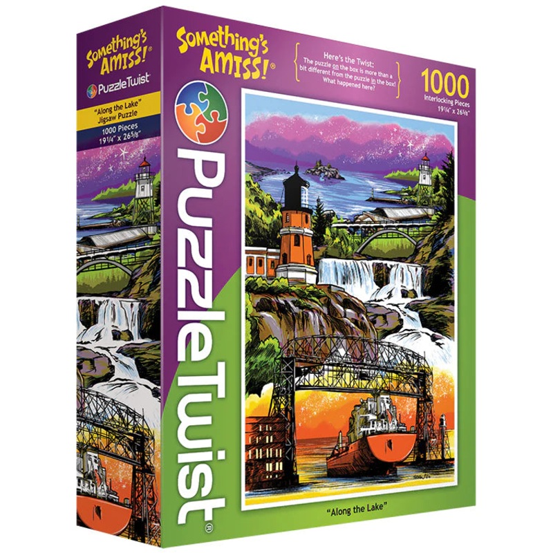 Puzzle Twist – Along The Lake – 1,000 Piece Puzzle