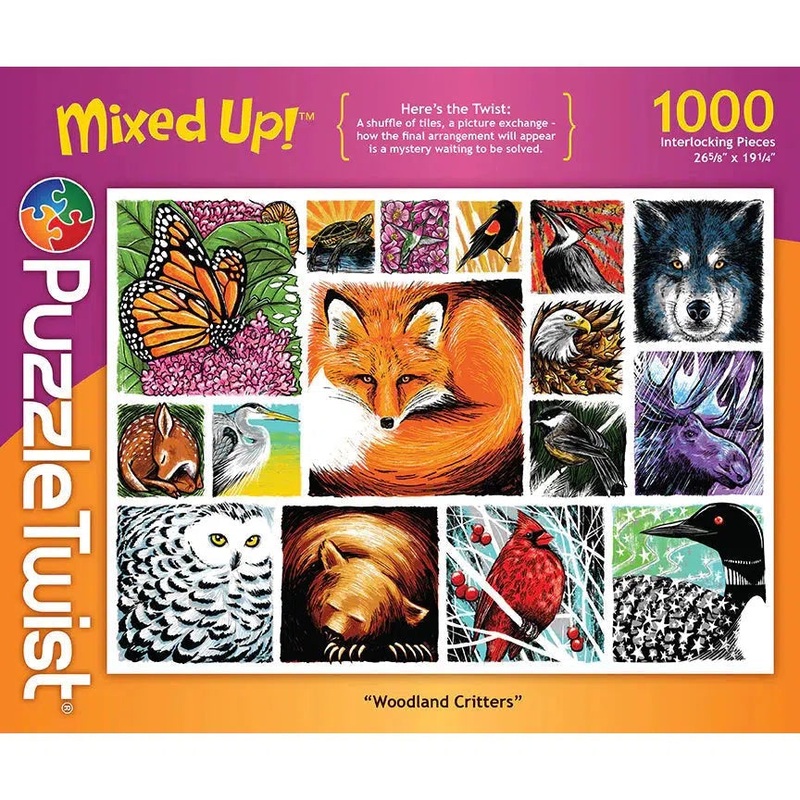 Puzzle Twist – Woodland Critters – 1,000 Piece Puzzle