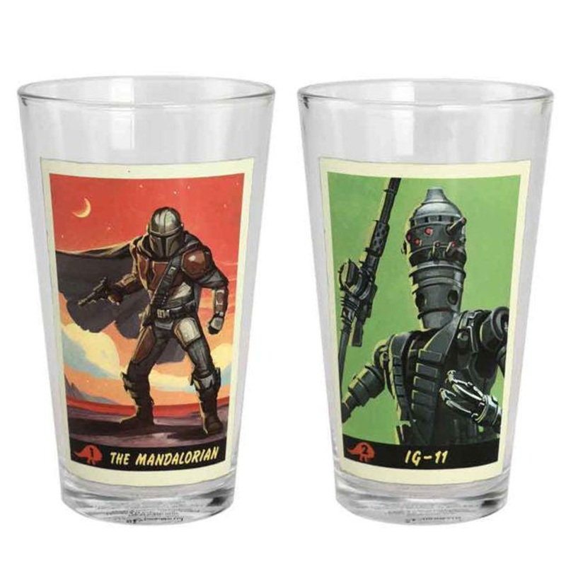 Star Wars The Mandalorian & IG-11 16 oz. Glass Set