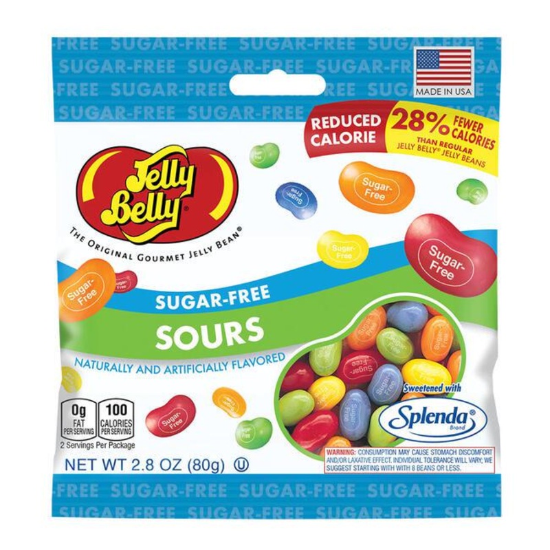 Sugar-Free Sours Jelly Beans 2.8 oz Bag