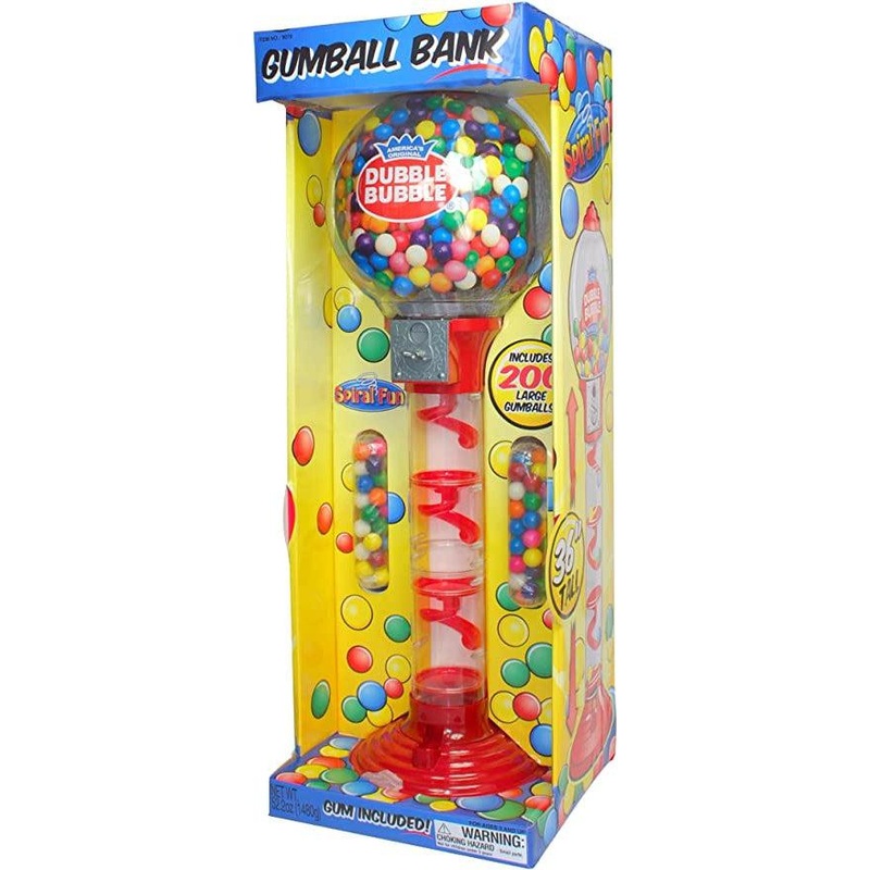 36 Dubble Bubble Metal Gumball Machine with 200 Gumballs