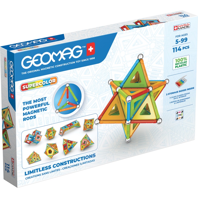 Geomag Supercolor Panels Recycled 114 Pieces