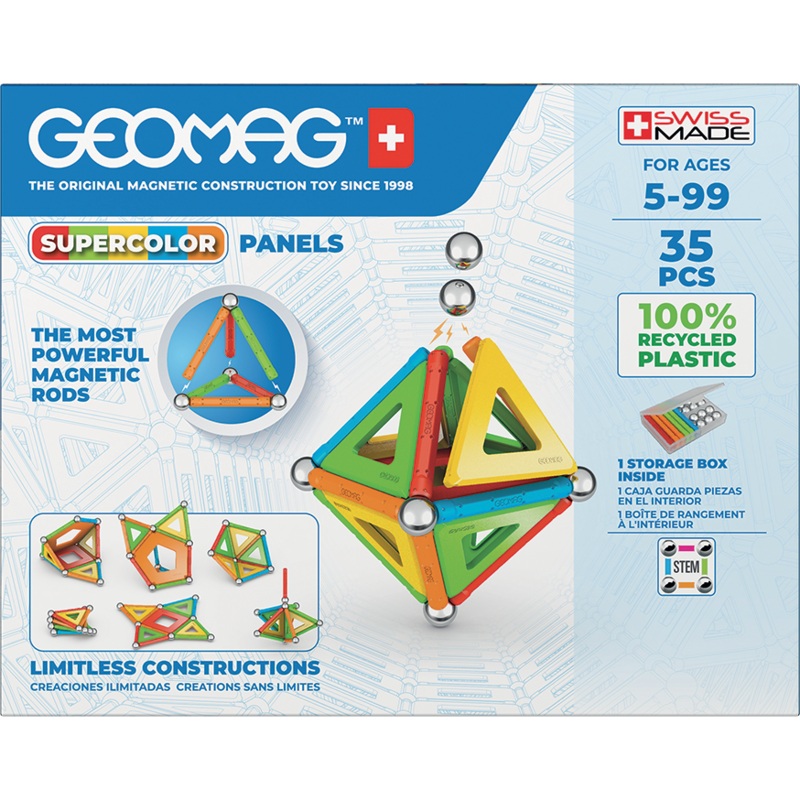 Geomag Supercolor Panels Recycled 35 Pieces