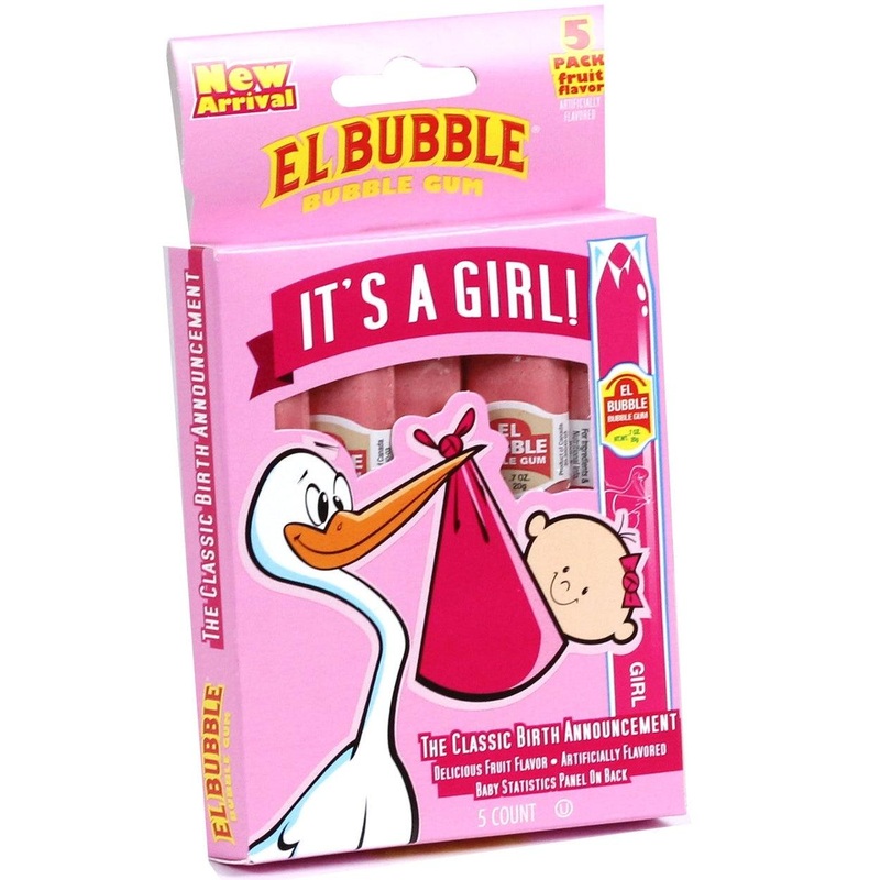 It’s A Girl Bubble Gum Cigars 5 Pack
