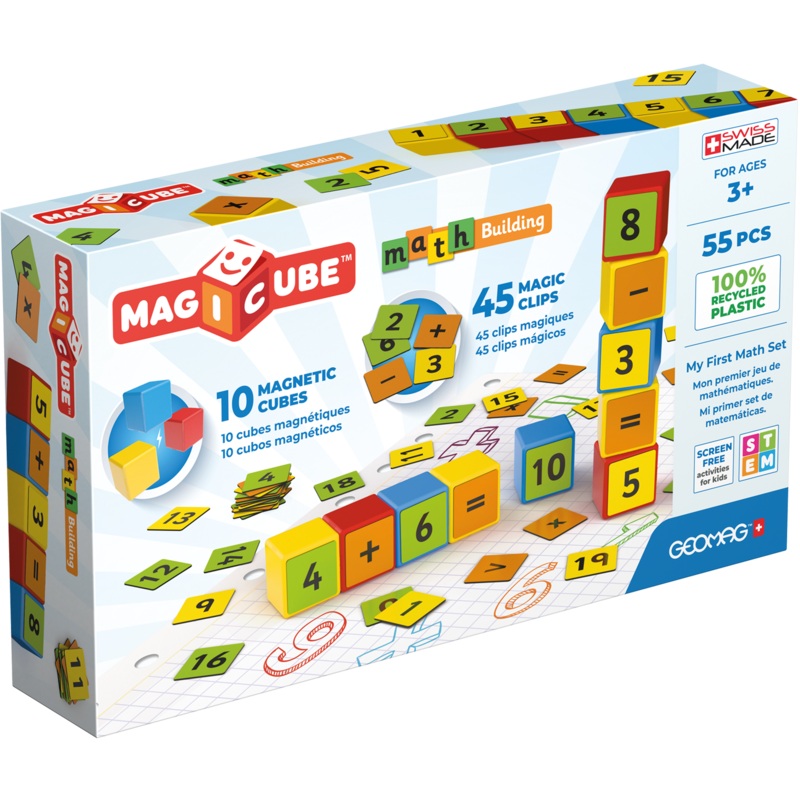 Magicube Math Building Recycled 55 Pieces