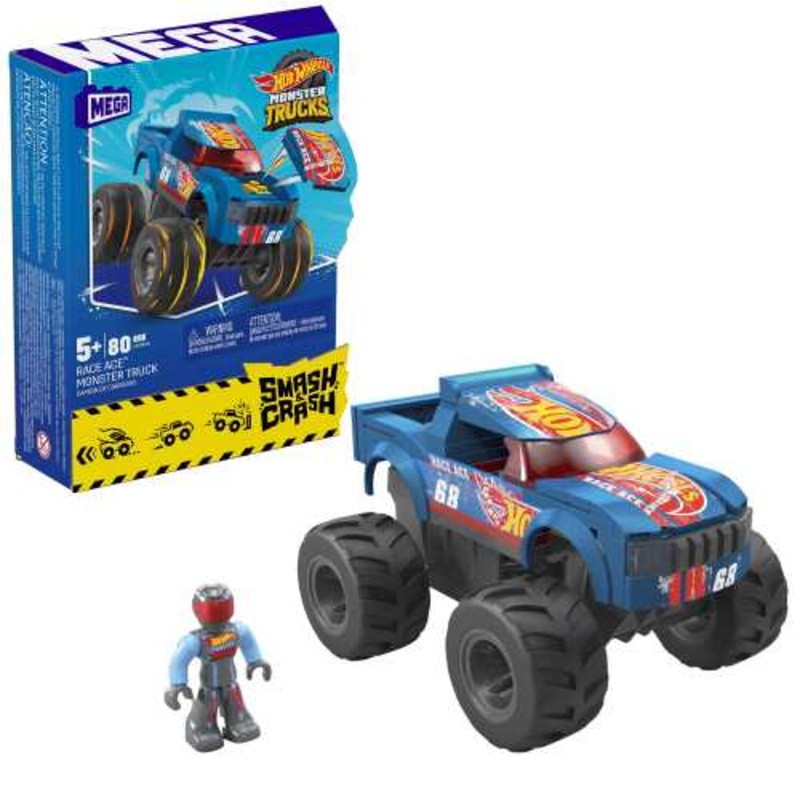 MEGA – Hot Wheels Smash & Crash Race Ace Monster Truck