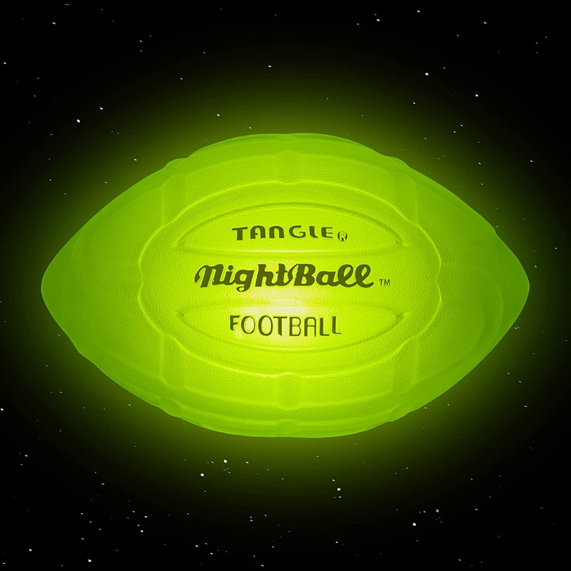 Nightball Glow in the Dark Light Up Football Green