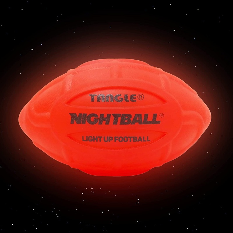 Nightball Glow in the Dark Light Up Football Red