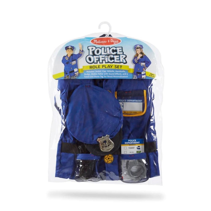 Police Officer Role Play Dress-up Costume Set