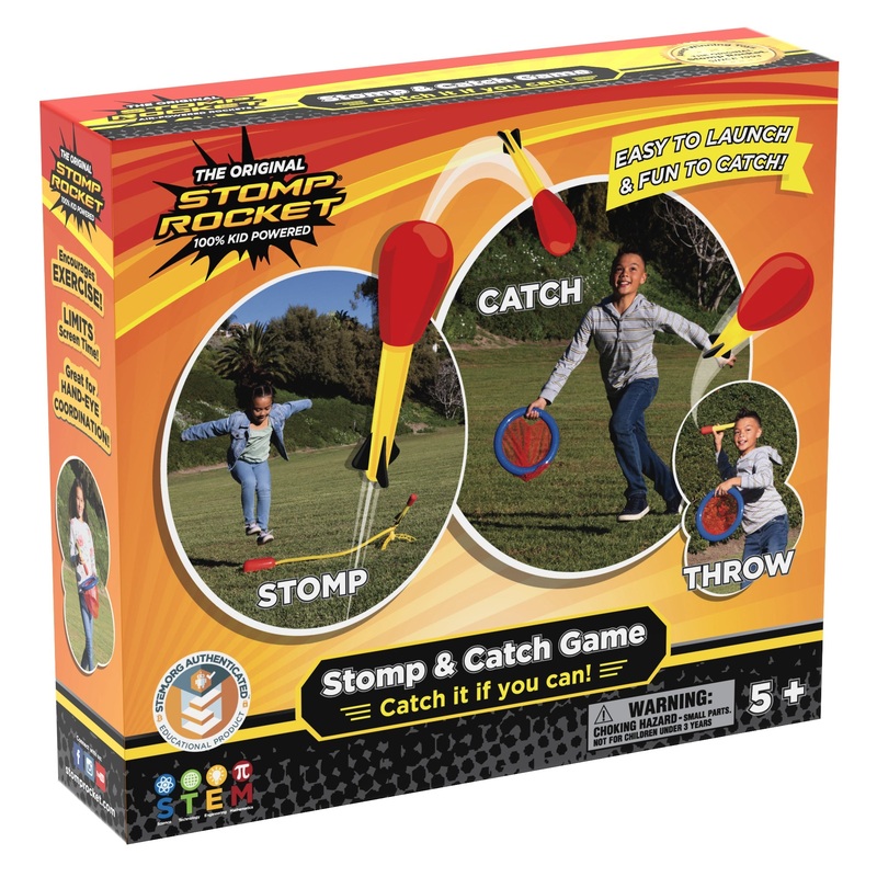 Stomp Rocket – Stomp and Catch – 4 Rockets/1 Net