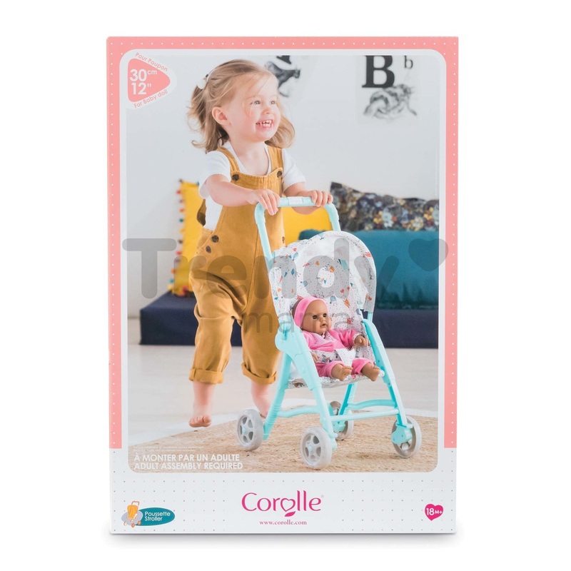 Turquoise Stroller for 12 Baby Doll