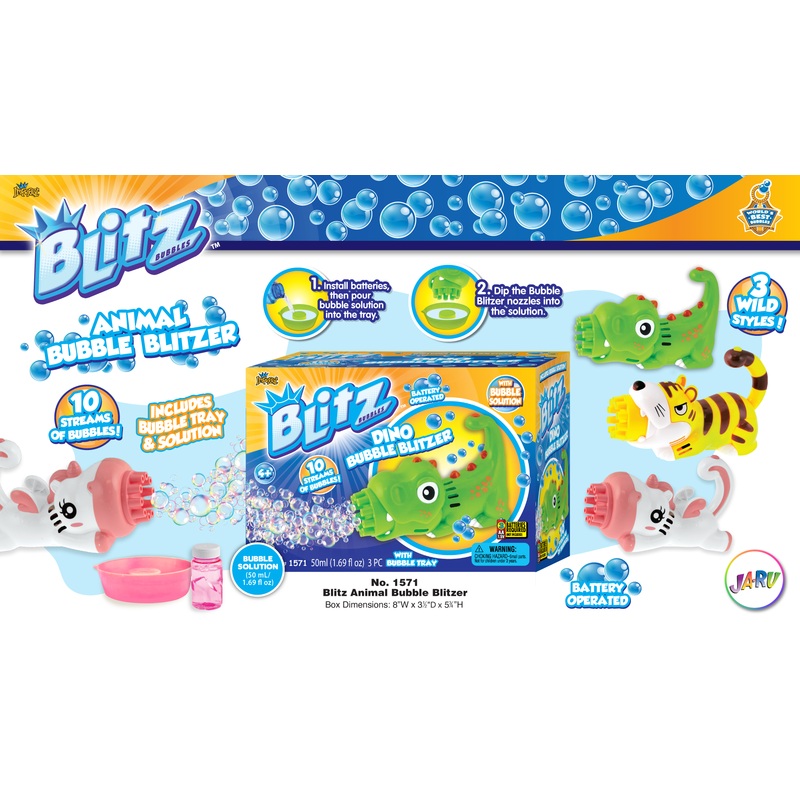 Blitz Bubble Blitzer Animal Assorted Styles