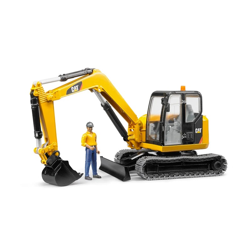CATERPILLAR Mini Excavator with worker