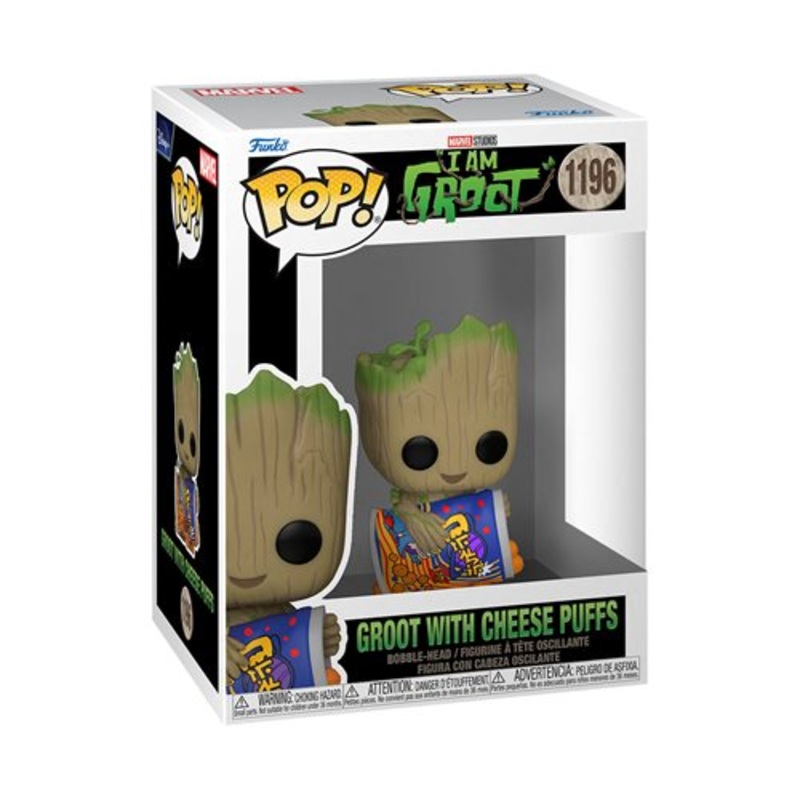 I Am Groot – Groot with Cheese Puffs Funko Pop! Vinyl Figure