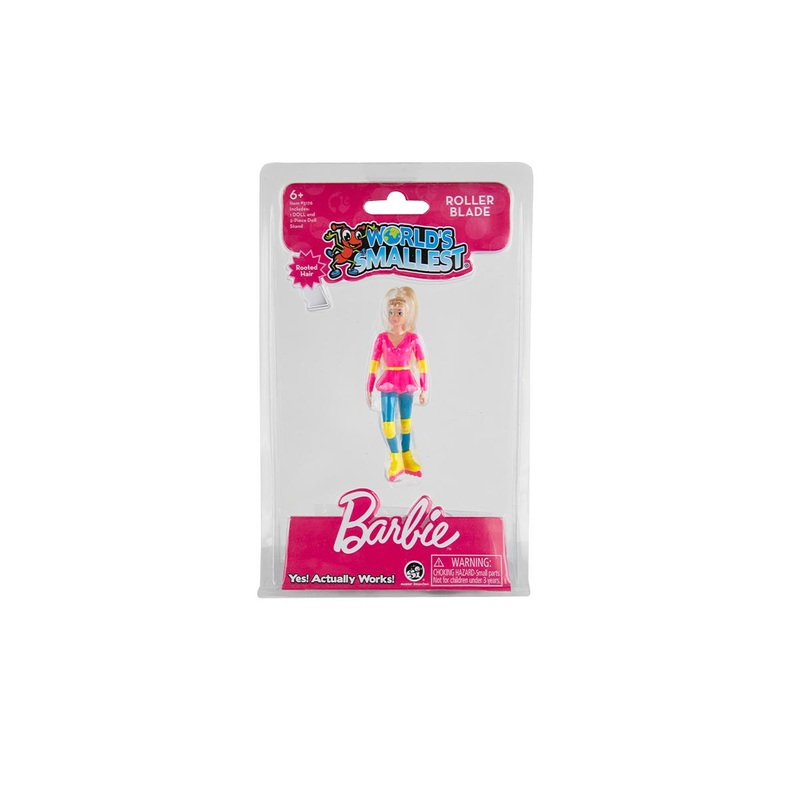 World’s Smallest 4 Inch Posable Barbie Doll  Rollerblade Or Cowgirl