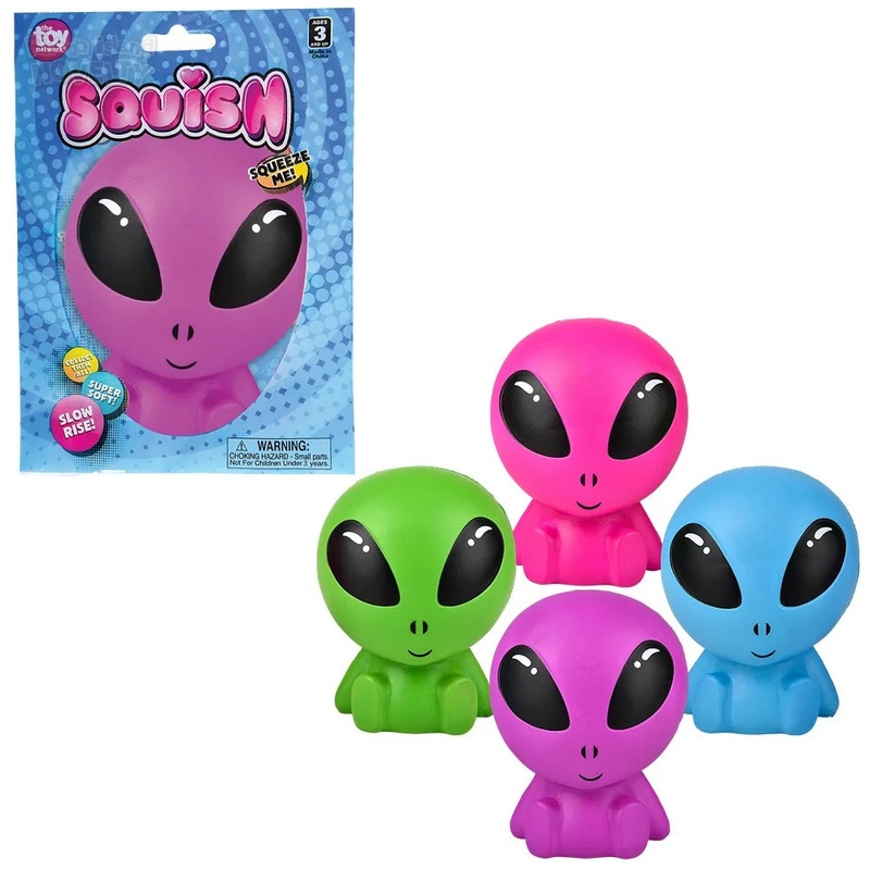 6 Squish Galactic Alien – Assorted Styles