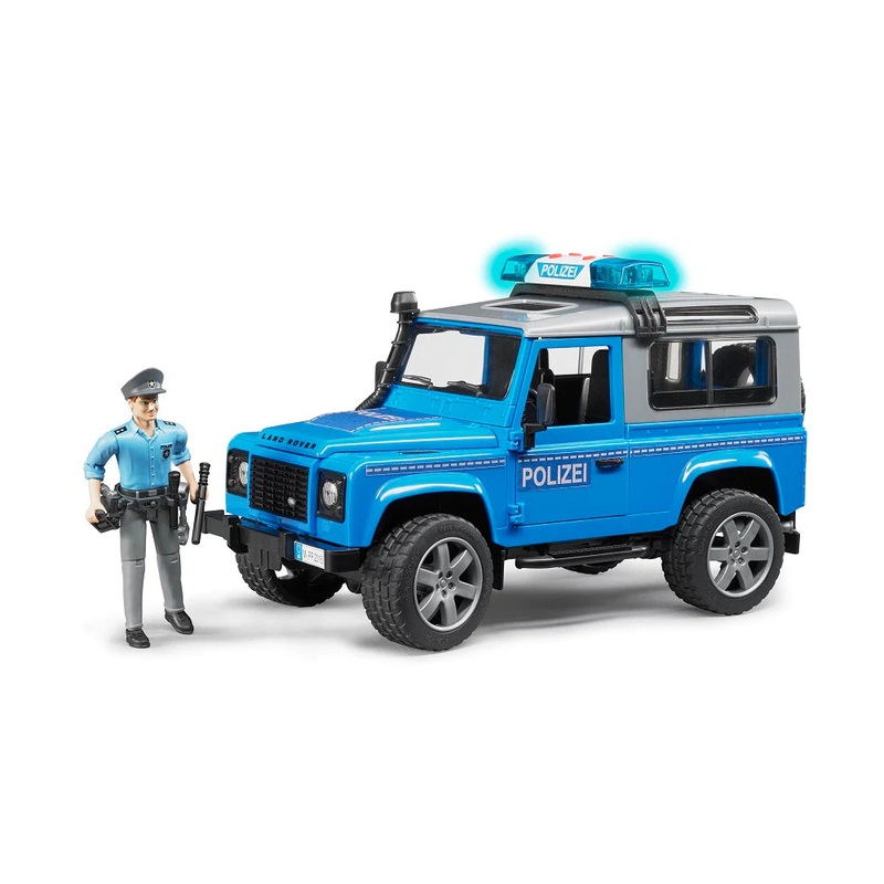 Land Rover Police Vehicle with Policeman