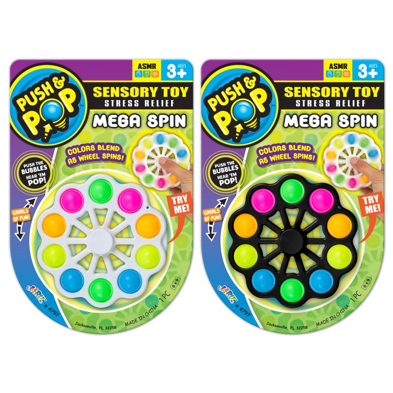 Push & Pop Sensory Toy Mega Spin