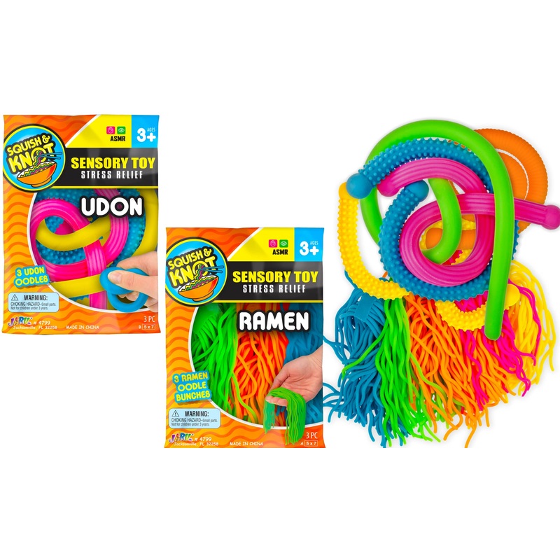 Squish & Knot Sensory Toy Oodles Noodles Assorted Styles