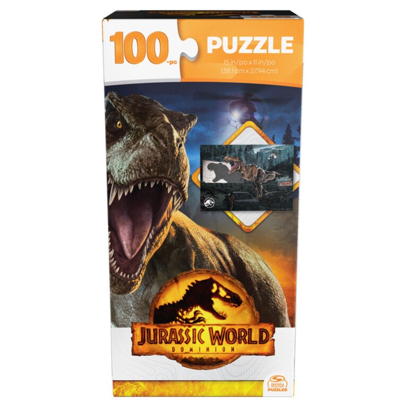 100-Piece Tower Jigsaw Puzzle – Jurassic World Dominion