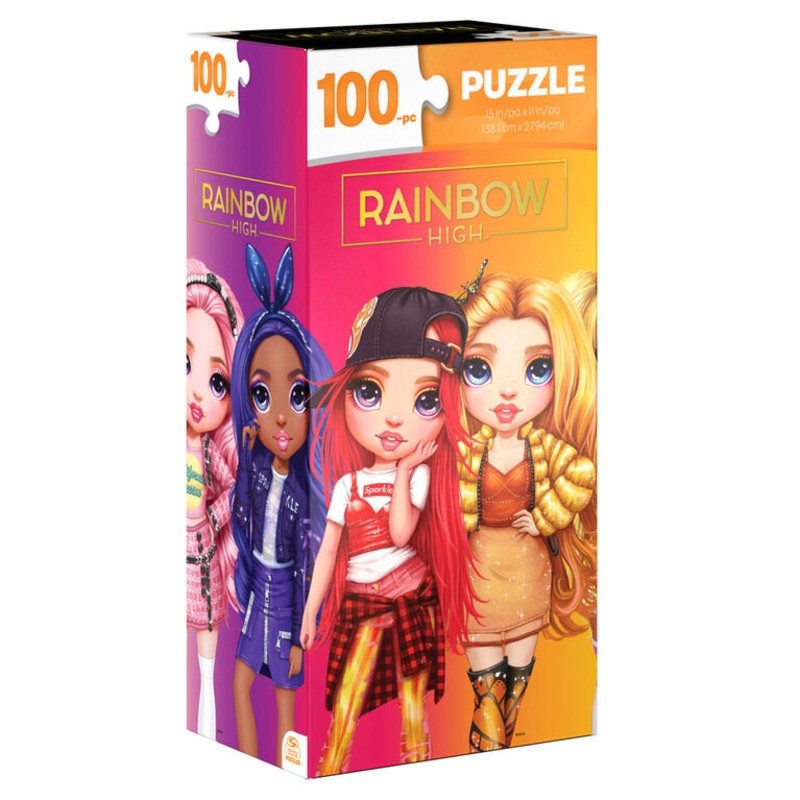 100-Piece Tower Jigsaw Puzzle – Rainbow High