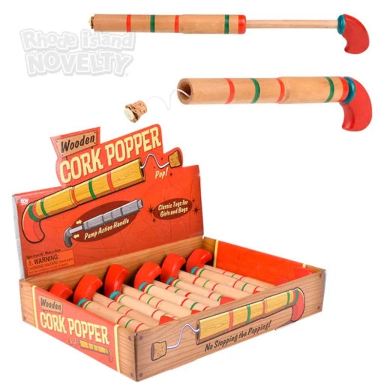 8 Wooden Pop Gun