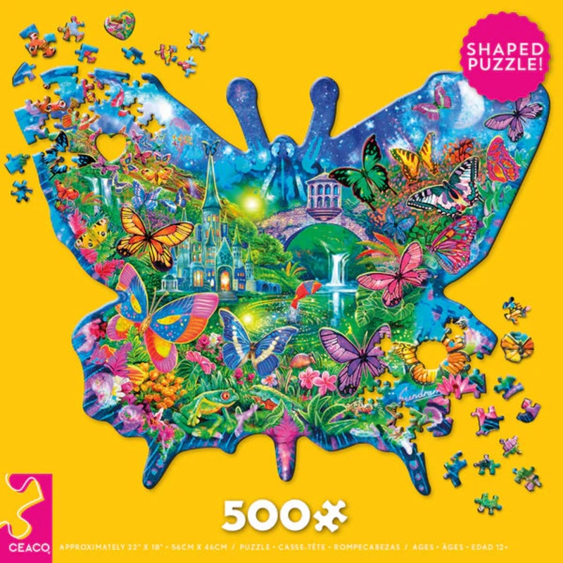 Puzzle Shapes – Butterfly – 500 Piece Puzzle