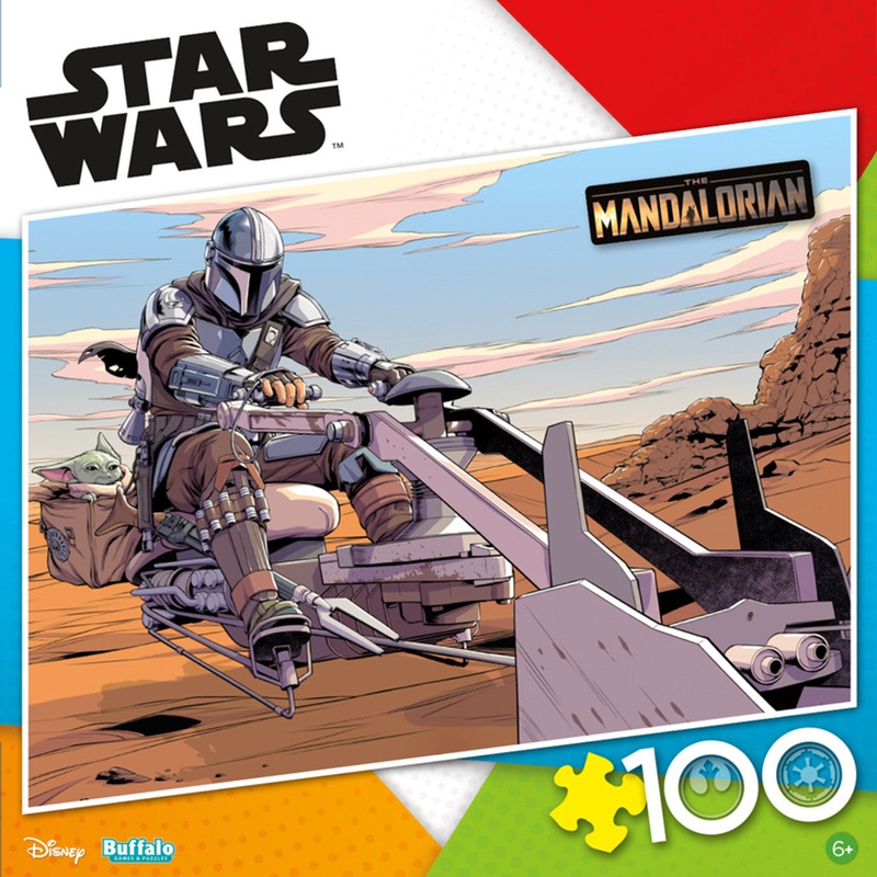Star Wars: The Mandalorian: Speed Biker Strike – 100 Piece Puzzle