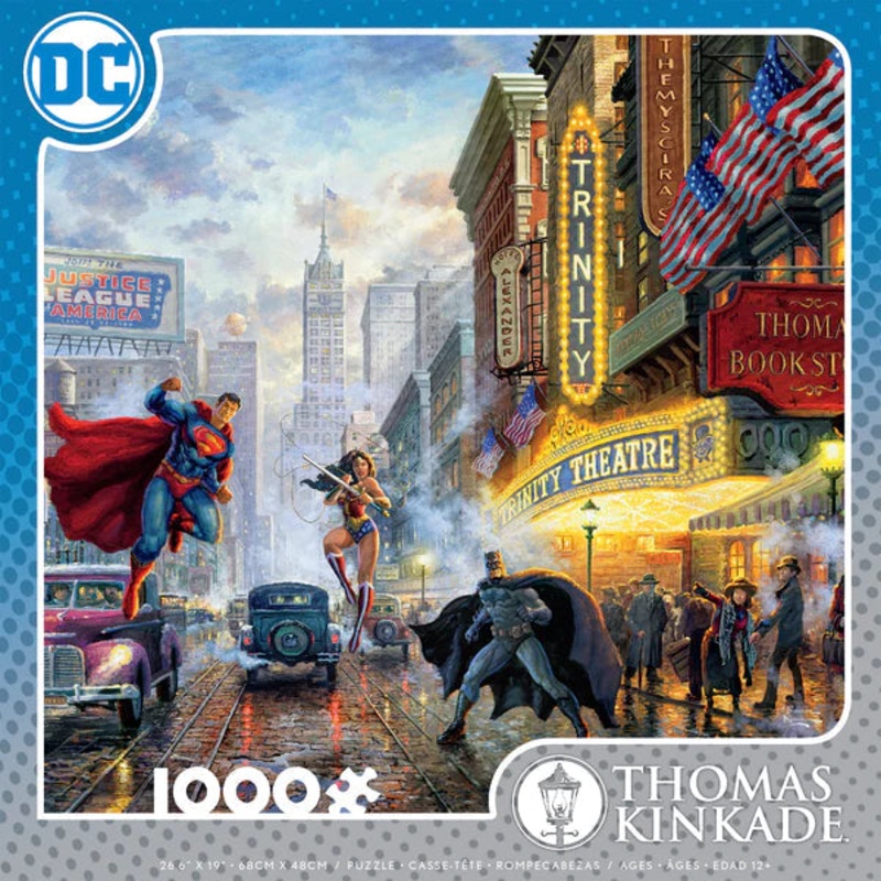 Thomas Kinkade DC Comics – Batman, Superman & Wonder Woman: The Trinity – 1000 Piece Puzzle