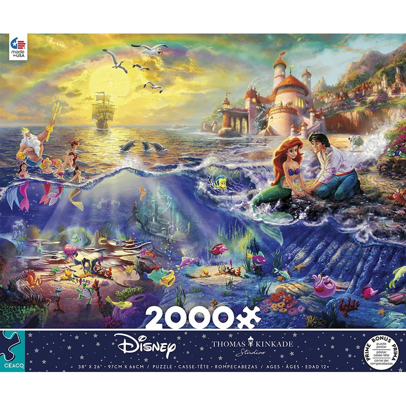 Thomas Kinkade Disney – The Little Mermaid – 2000 Piece Puzzle