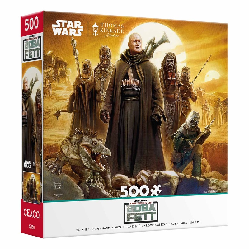 Thomas Kinkade Star Wars: The Book of Boba Fett – Tusken Raiders – 500 Piece Puzzle