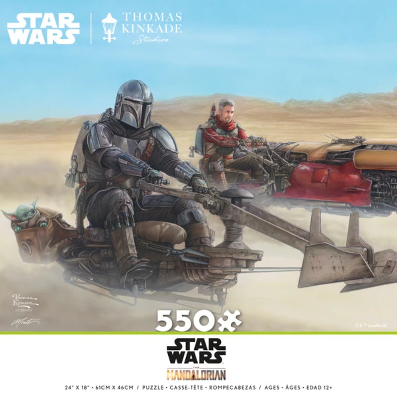 Thomas Kinkade Star Wars: The Mandalorian – The Marshall – 550 Piece Puzzle