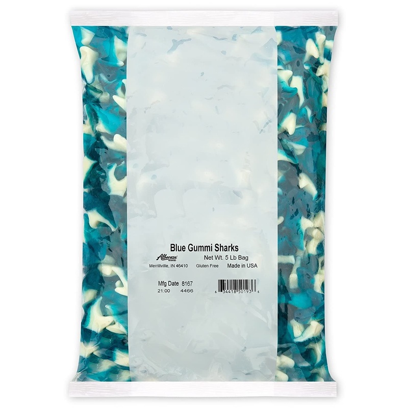 Blue Gummi Sharks 5 lb. Bag