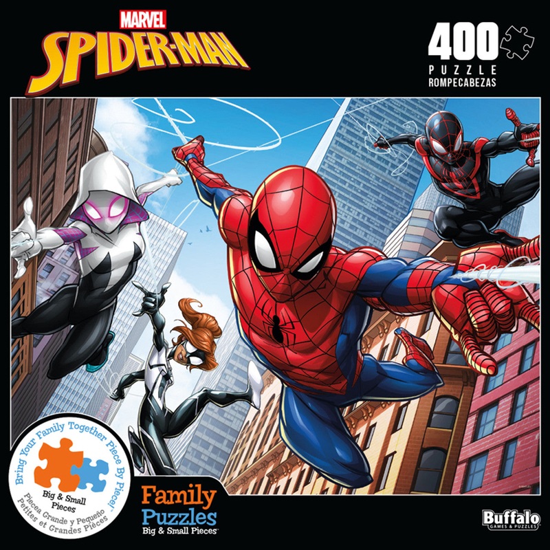 Family Puzzle: Marvel: Spider-Man: Web Spinning – 400 Piece Puzzle