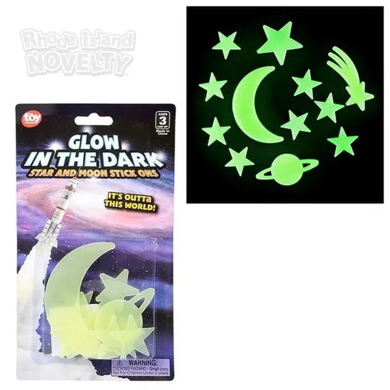 Glow In The Dark Star And Moon Stick-Ons