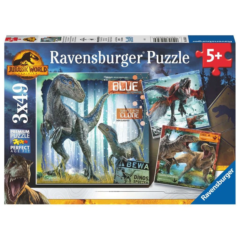 Jurassic World: Dominion 3 x 49 pc Puzzles
