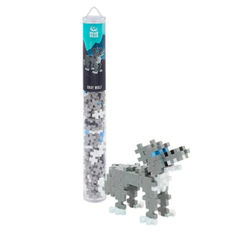 Plus-Plus Tube – Gray Wolf