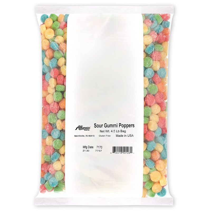 Sour Gummi Poppers  4.5 lb. Bag