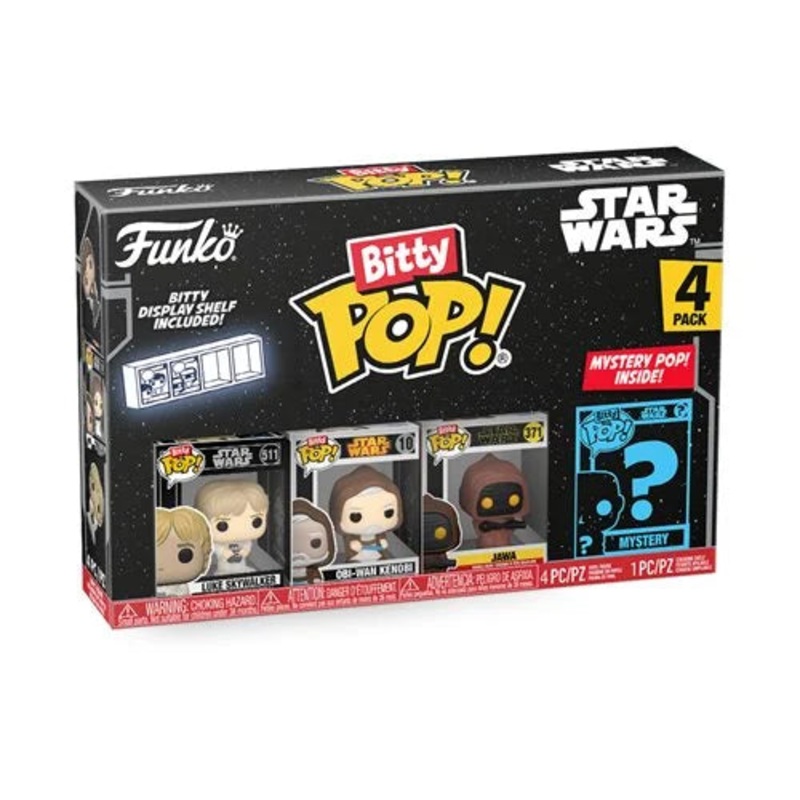 Star Wars – Luke Skywalker Bitty Funko Pop! Mini-Figure 4-Pack