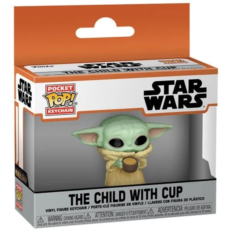 Star Wars: The Mandalorian – The Child with Cup Funko Pocket Pop! Key Chain