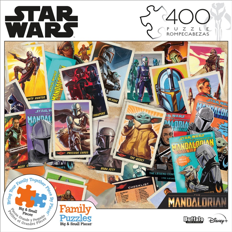 Star Wars: The Mandalorian: Trading Card Expansion Pack – 400 Piece Puzzle